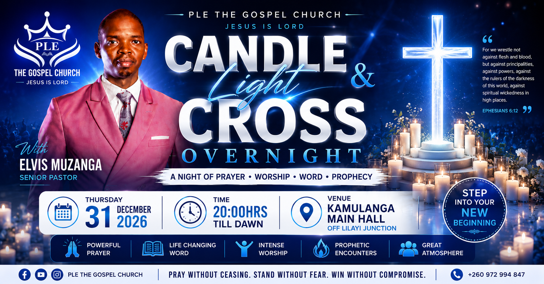 Candle & Cross Overnight
