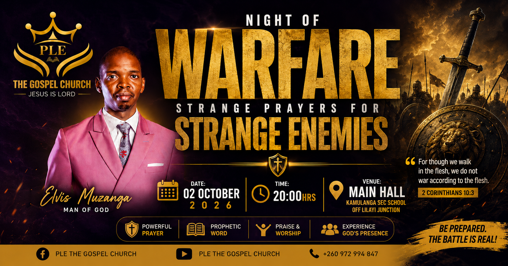 Night of Warfare — Strange Prayers for Strange Enemies