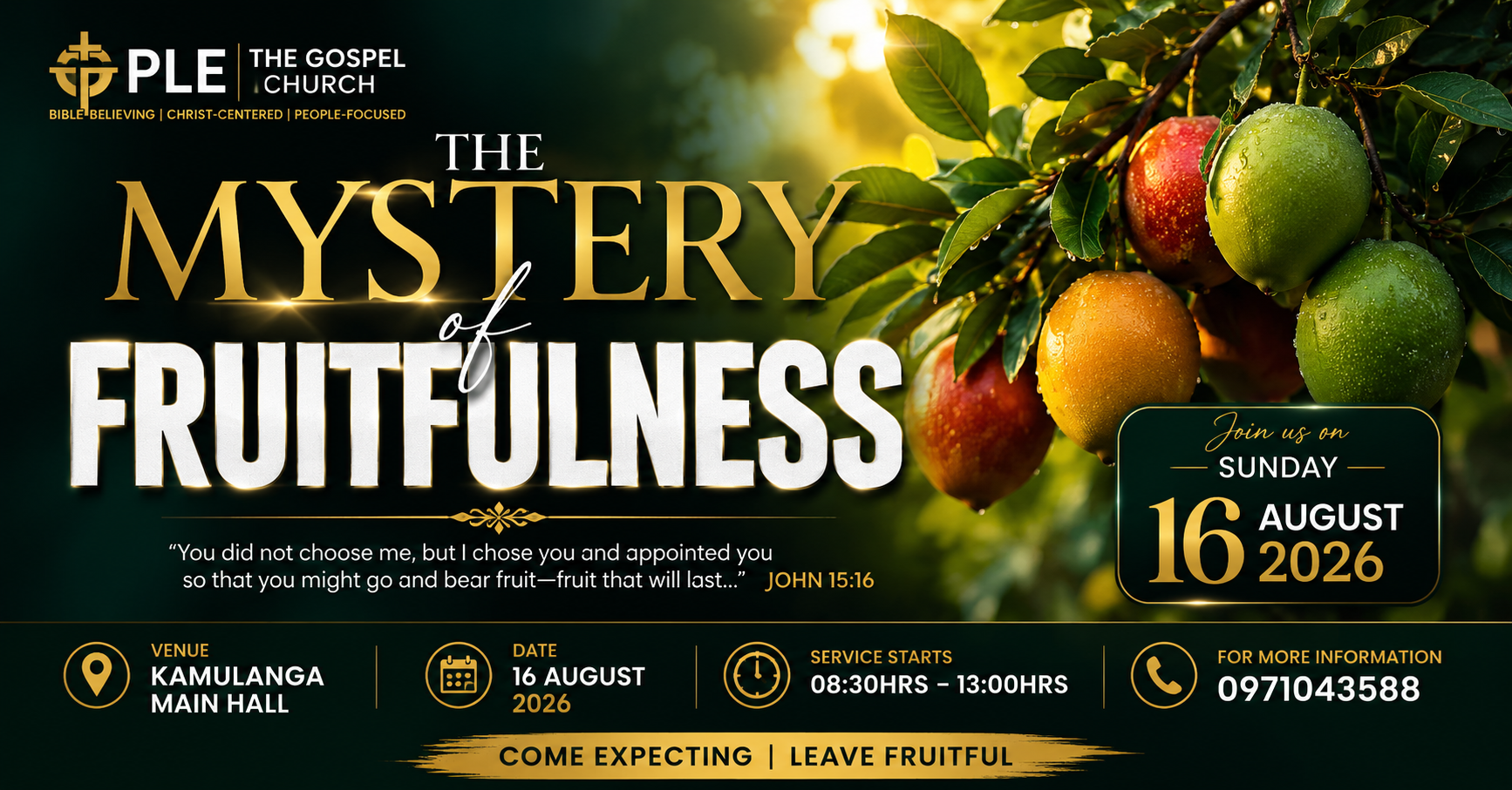 THE MYSTERY OF FRUITFULNESS