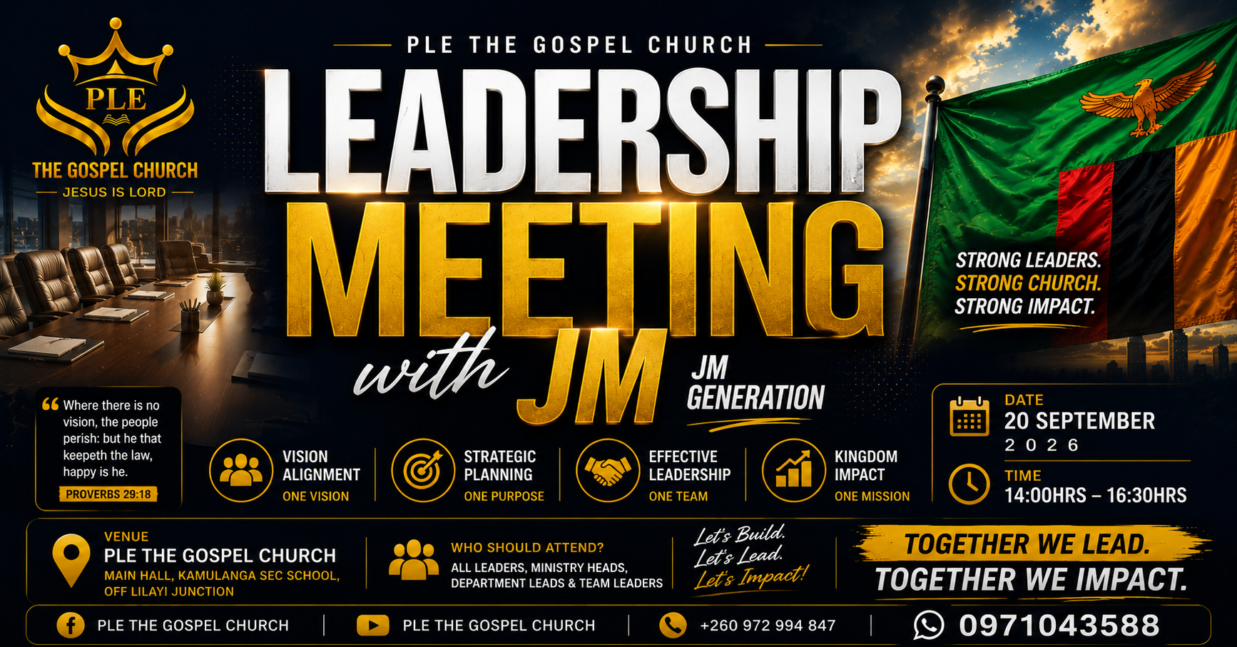 Leadership Meeting: Strong Church, Strong Impact